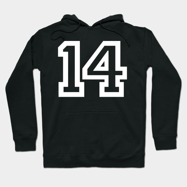 Sports Shirt #14 Hoodie by One Stop Sports